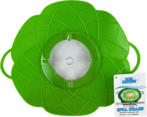 Silicone Kitchen Set Boil Over Spill Guard 10-inch Mesh Boiling Bag Raised Silicone Baking Sheet Green Combo Set (1 Pack)