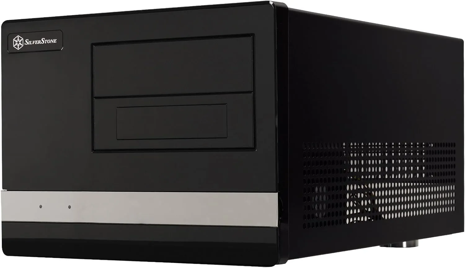 Silverstone Tek Micro-ATX Desktop Computer Case with Two USB3.0 Front Ports Case SG02B-F-3.0-USA