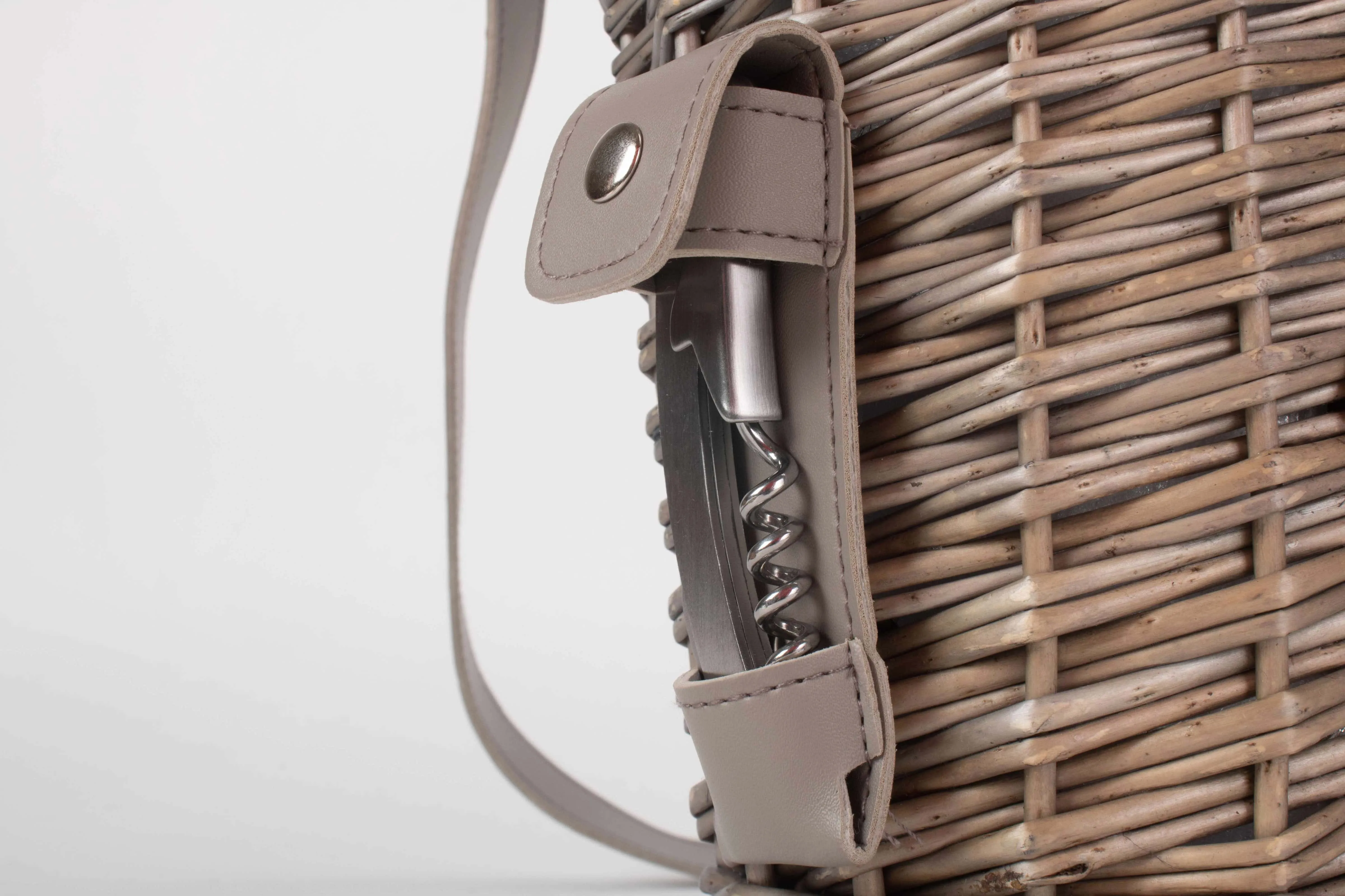 Single Bottle & 2 Cartridge Glass Carrier With Shoulder Strap