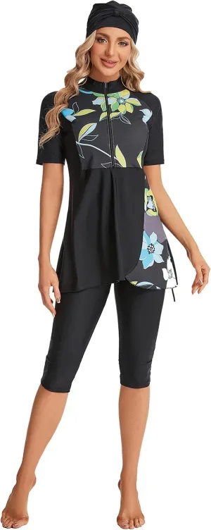 Sizeable Swimwear Women's Surfwear Short Sleeve Swimsuit Girls' Swimwear Beachwear