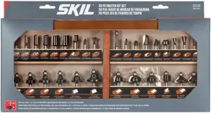 SKIL 91030 Carbide Router Bit Set, 30-Piece