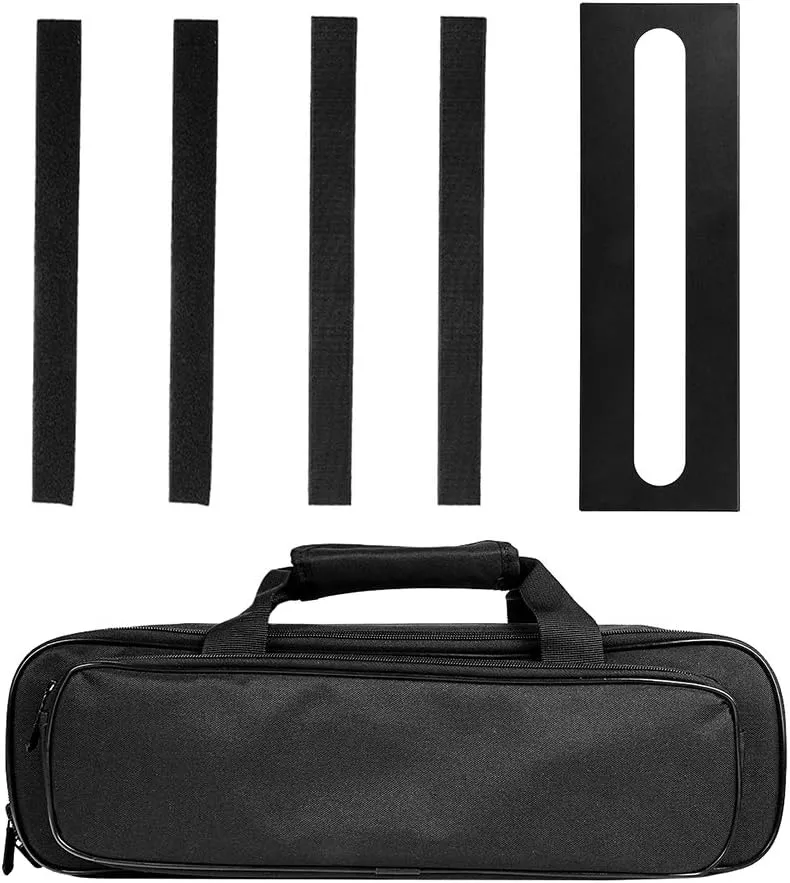 Small Guitar Pedal Board 15.7 x 4.9 inches Pedalboard with Carrying Bag
