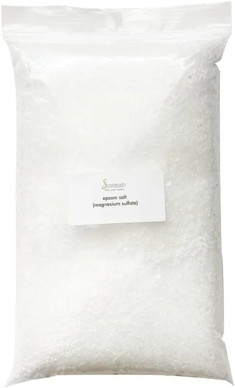 Soapeauty Epsom Salt 100% Pure Magnesium Sulfate USP Grade Kosher Non-GMO Epsom Salt Unscented |Epsom Salt Foot Soak| Epsom Salt Bath | Epsom Salts for Soaking for Pain Made in USA 24 OZ