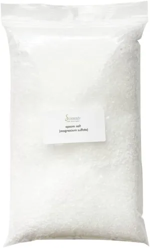Soapeauty Epsom Salt 100% Pure Magnesium Sulfate USP Grade Kosher Non-GMO Epsom Salt Unscented |Epsom Salt Foot Soak| Epsom Salt Bath | Epsom Salts for Soaking for Pain Made in USA 24 OZ