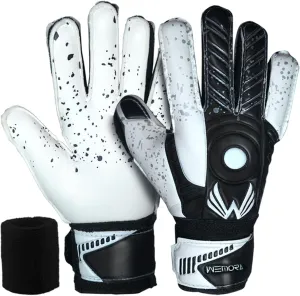 Soccer Goalie Gloves Fingersave for Kids Youth Adults with 7.5MM Strong Grip Palm Flexible Finger Spines Goalkeeper Gloves