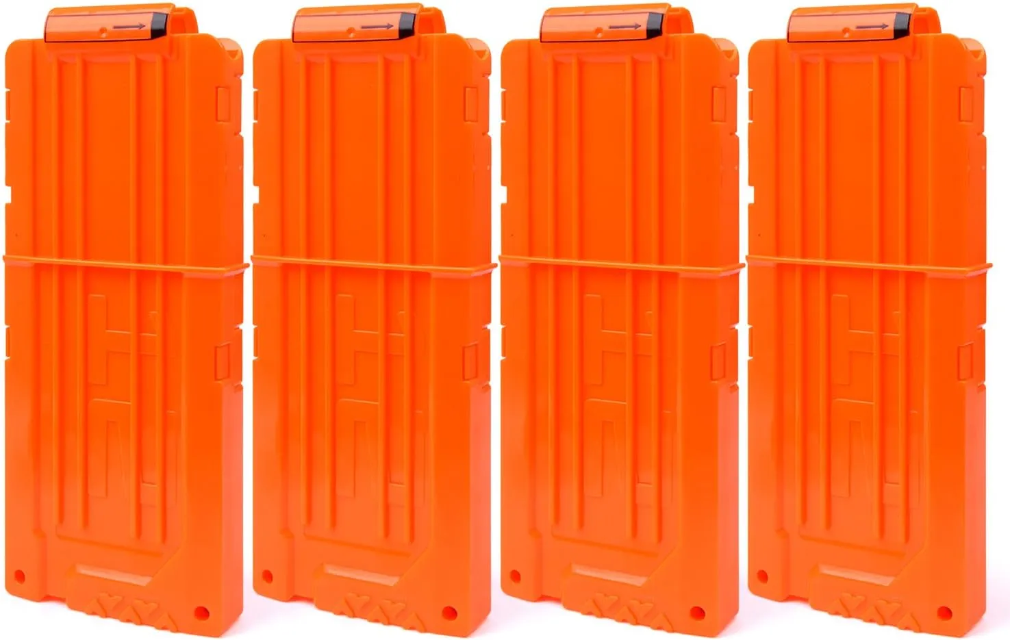 Soft Bullet 4pcs Clips 12 Bullets Dart Gun Clips Magazine Clip for Nerf Toy Dart Gun