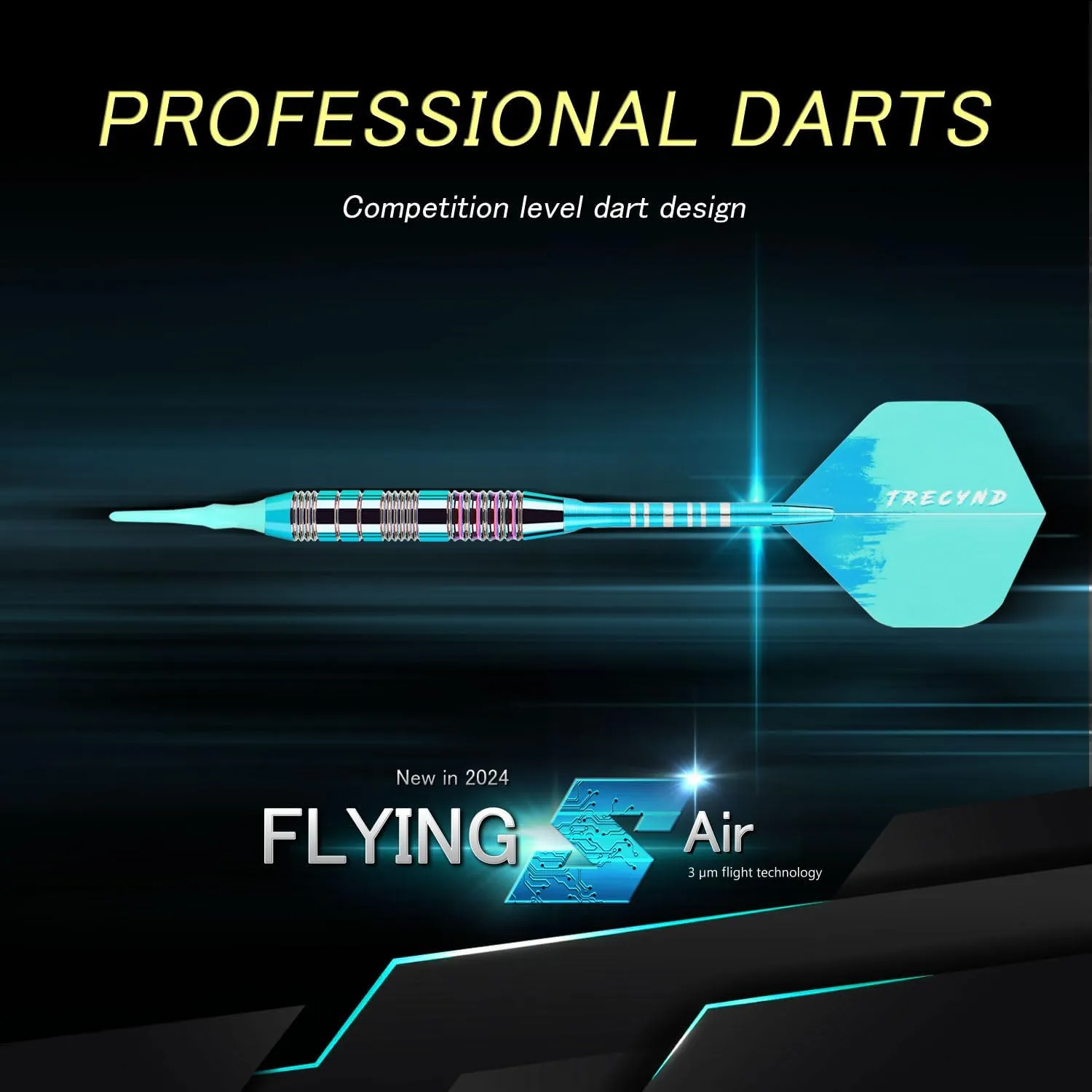 Soft Tip Darts Set 3 Aluminum Shaft Professional Darts Plastic Tip Sets 2BA Replacement Tips   Extra 3 Dart Flights 3 Replace Plastic Shafts for Electronic Dart Board