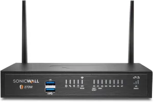 SonicWall TZ270 Wireless AC Network Security Appliance (02-SSC-2823) Bundled with a SonicWall 1 Year 8x5 Support for TZ270W (02-SSC-6739)