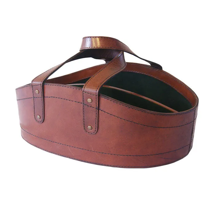 Sophisticated Leather Two Wine Bottles Carrier (2 Colors to Choose)