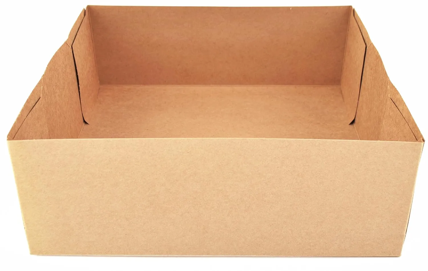 Southern Champion Tray 0121 Kraft Paperboard 4 Corner Pop Up Food and Drink Stadium Tray, 10-1/2" Length x 10-1/2" Width x 3-11/16" Height (Case of 200)