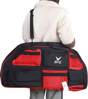 SPG Archery Compound Bow Case - Multiple External Pockets Soft Bow Case, Protable Carrying Bow Bags Bow Cases Archery Compound Hard for Storage and Protection
