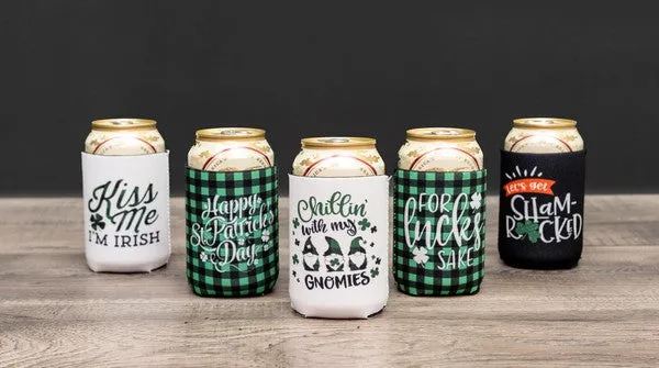 St. Patrick's Day Slim Can Holder