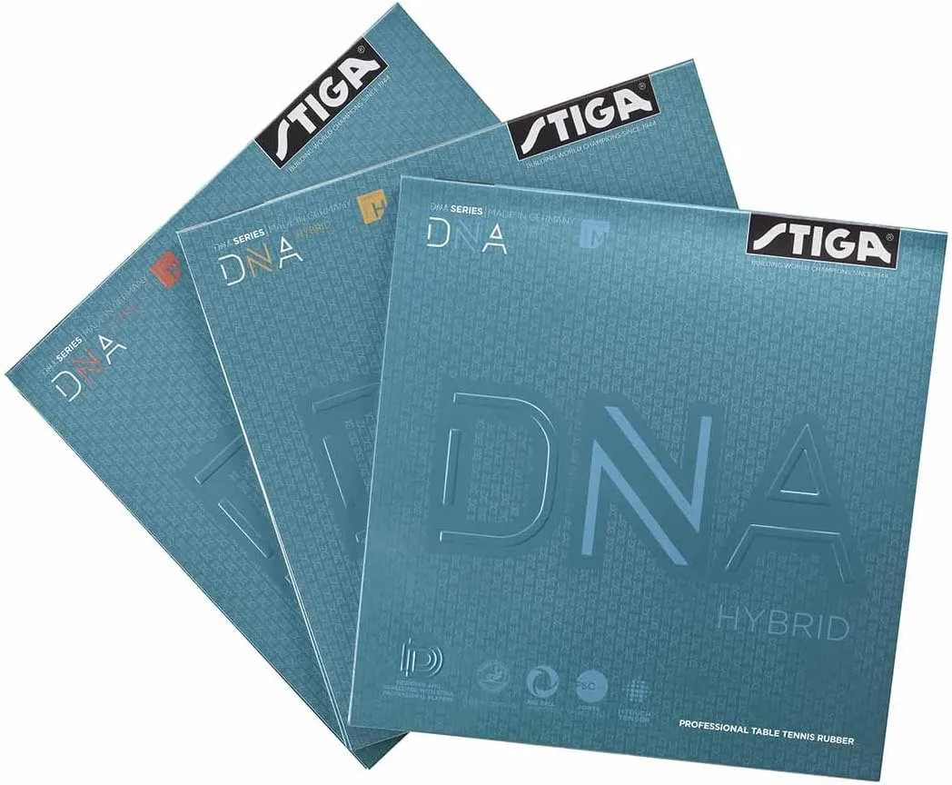 Stiga DNA Hybrid Table Tennis Rubber | Professional Table Tennis Sheet for Maximum Control & Powerful Spins - Full Stroke Control - Made in Germany