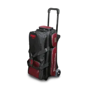 Storm Rolling Thunder 3 Ball Roller Checkered Bowling Bag Red/Black