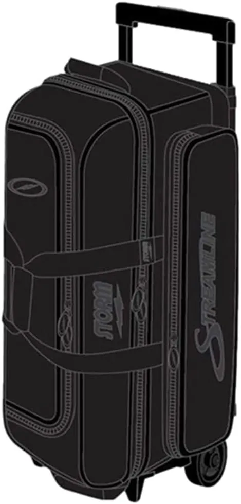 Storm Streamline 3 Ball Roller Bowling Bag- Carbon/Black