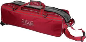 Storm Tournament 3 Ball Tote Roller Bowling Bag- No Pockets- Red ()