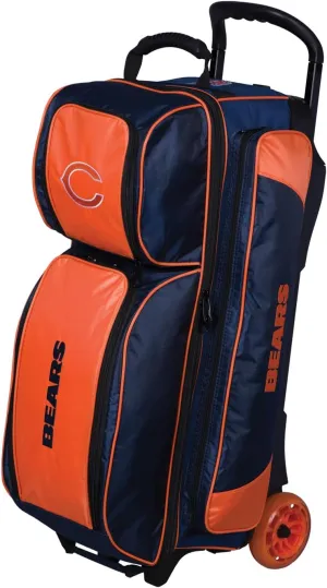 Strikeforce Bowling NFL Three Ball Bowling Roller Bag with Ball, Shoe and Accessory Pockets