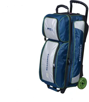 Strikeforce Bowling NFL Three Ball Bowling Roller Bag with Ball, Shoe and Accessory Pockets