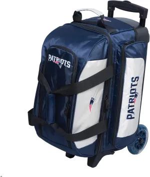 Strikeforce Bowling NFL Two Ball Bowling Roller Bag with Ball, Shoe and Accessory Pockets