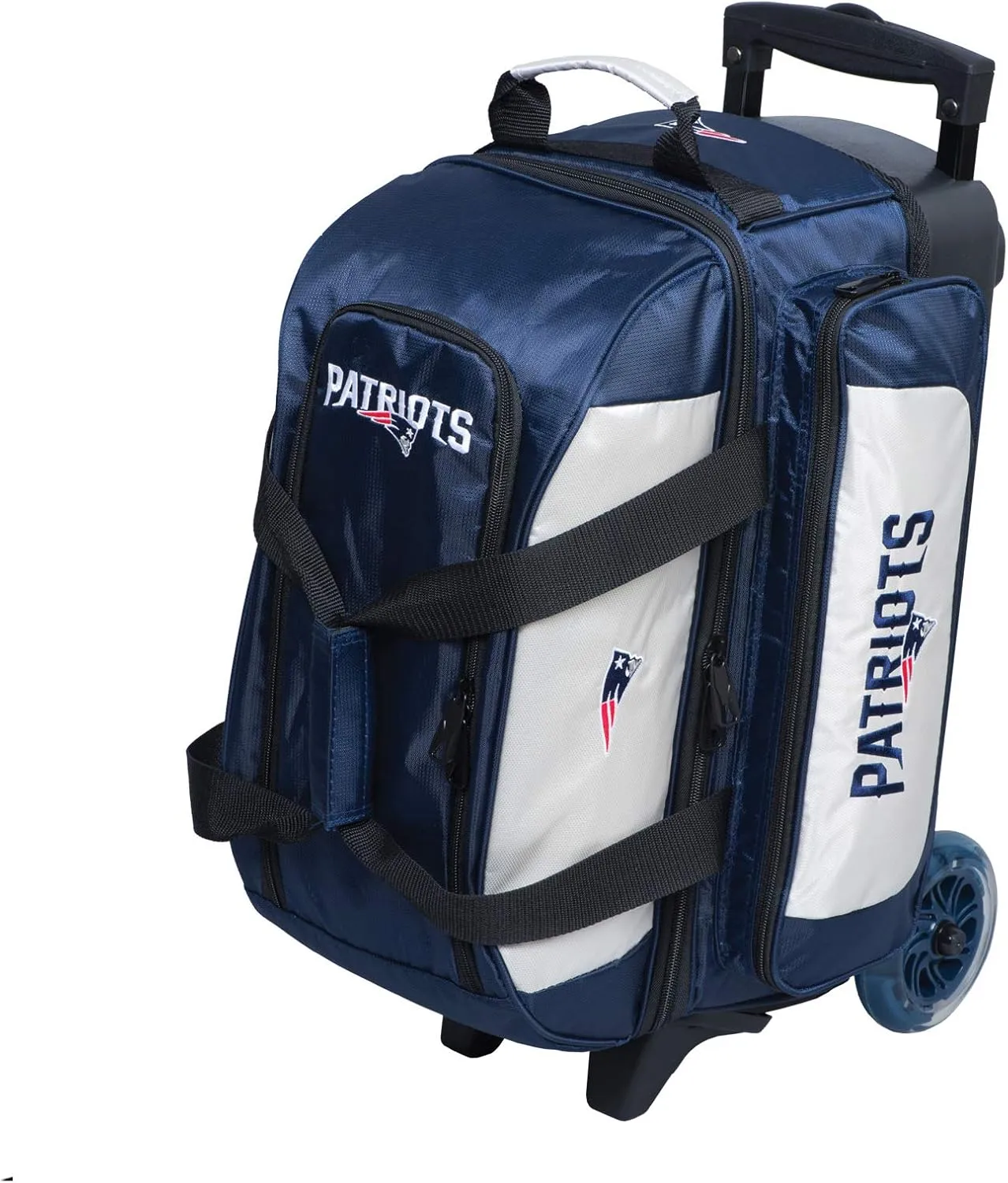 Strikeforce Bowling NFL Two Ball Bowling Roller Bag with Ball, Shoe and Accessory Pockets