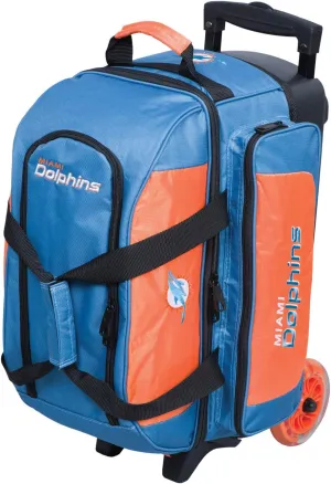 Strikeforce Bowling NFL Two Ball Bowling Roller Bag with Ball, Shoe and Accessory Pockets