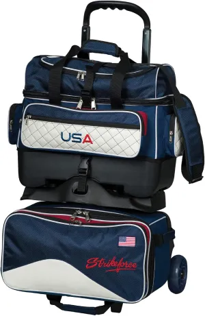 Strikeforce Royal Flush 4-Ball Roller Bowling Bag USA