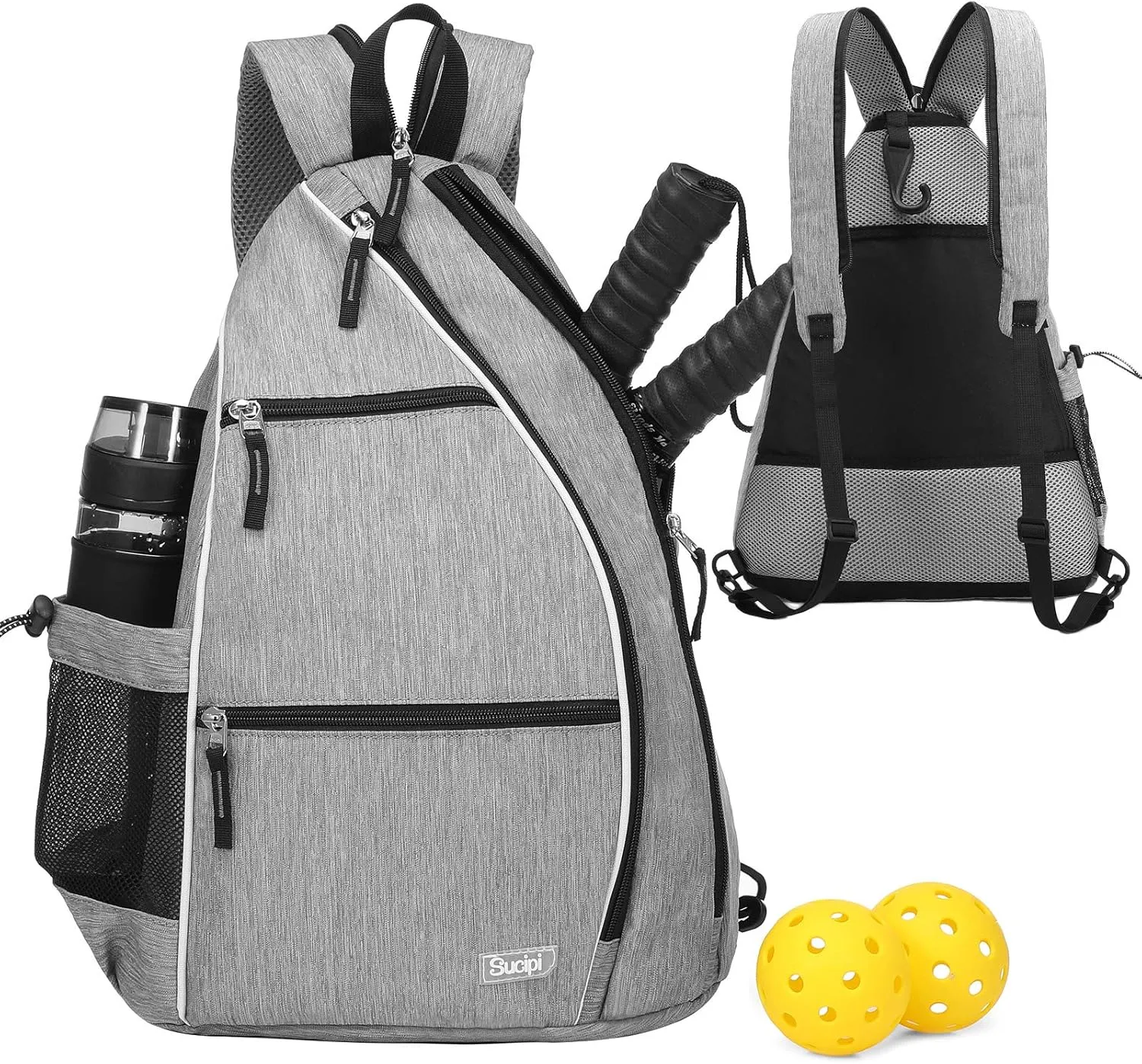 Sucipi Pickleball Bag Pickleball Backpack for Women Men Pickleball Paddle Backpack Reversible Pickleball Paddle Bag Pickleball Rackets Bags for Ladies