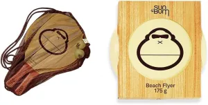 Sun Bum Beach Paddleball Set and 10.75 Inch Ultimate Disc Beach Flyer Bundle