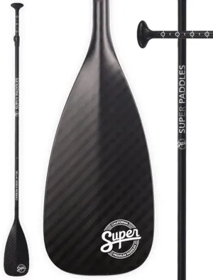 SUP Paddle - Carbon Fiber & Fiberglass Paddles - 3 Piece Adjustable Paddle Board Paddles w/Carbon Fiber or Fiberglass Performance Blades - Carbon, Fiberglass, or Aluminum Shaft Stand-Up Paddles