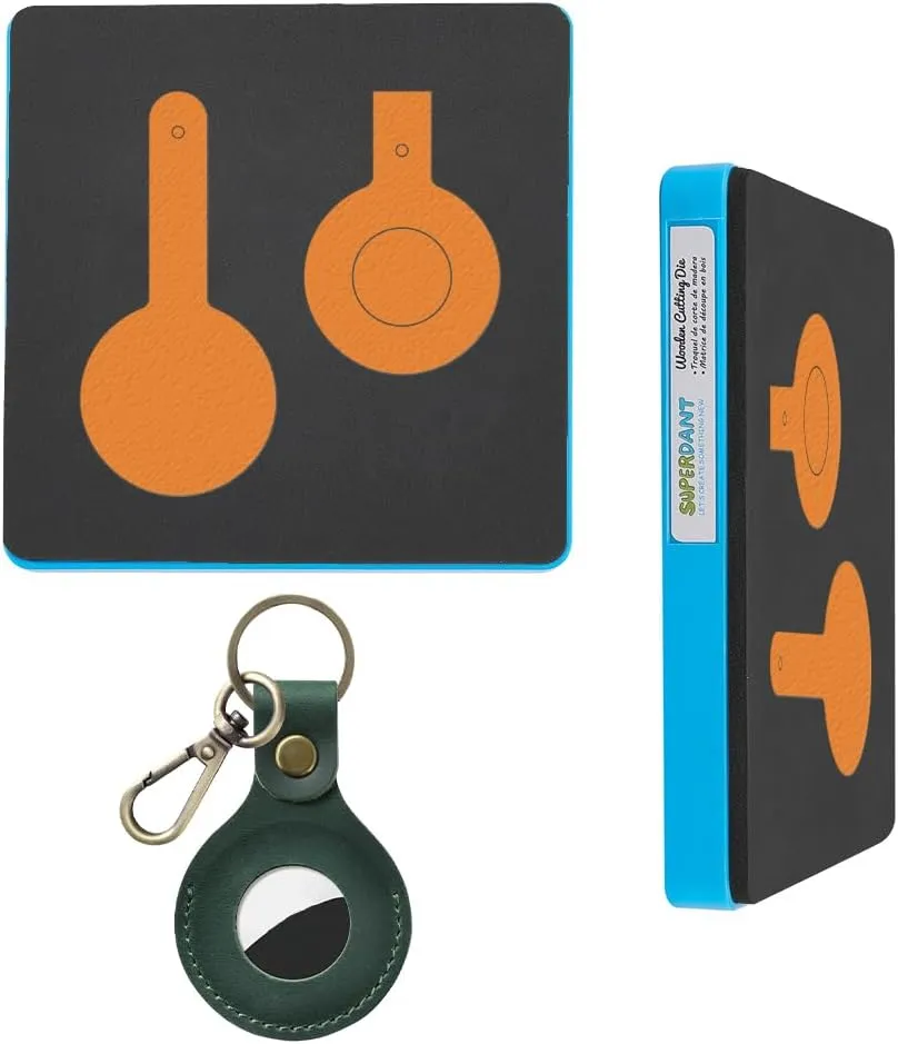 SUPERDANT Leather Keychain Case Holder Dies for DIY Crafts Key Ring, Handbag Charm, Pendant Making