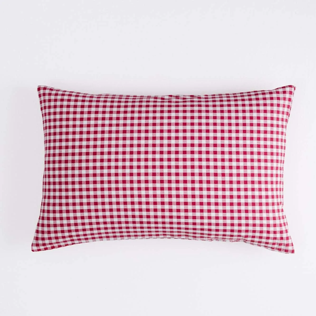 SUSYBAO Red Gingham Duvet Cover King Size 100% Washed Cotton Vintage Plaid Duvet Cover 3 Pieces Set 1 Grid Duvet Cover with Zipper Ties 2 Pillowcases Farmhouse Rustic Soft Gingham Bedding Set Durable