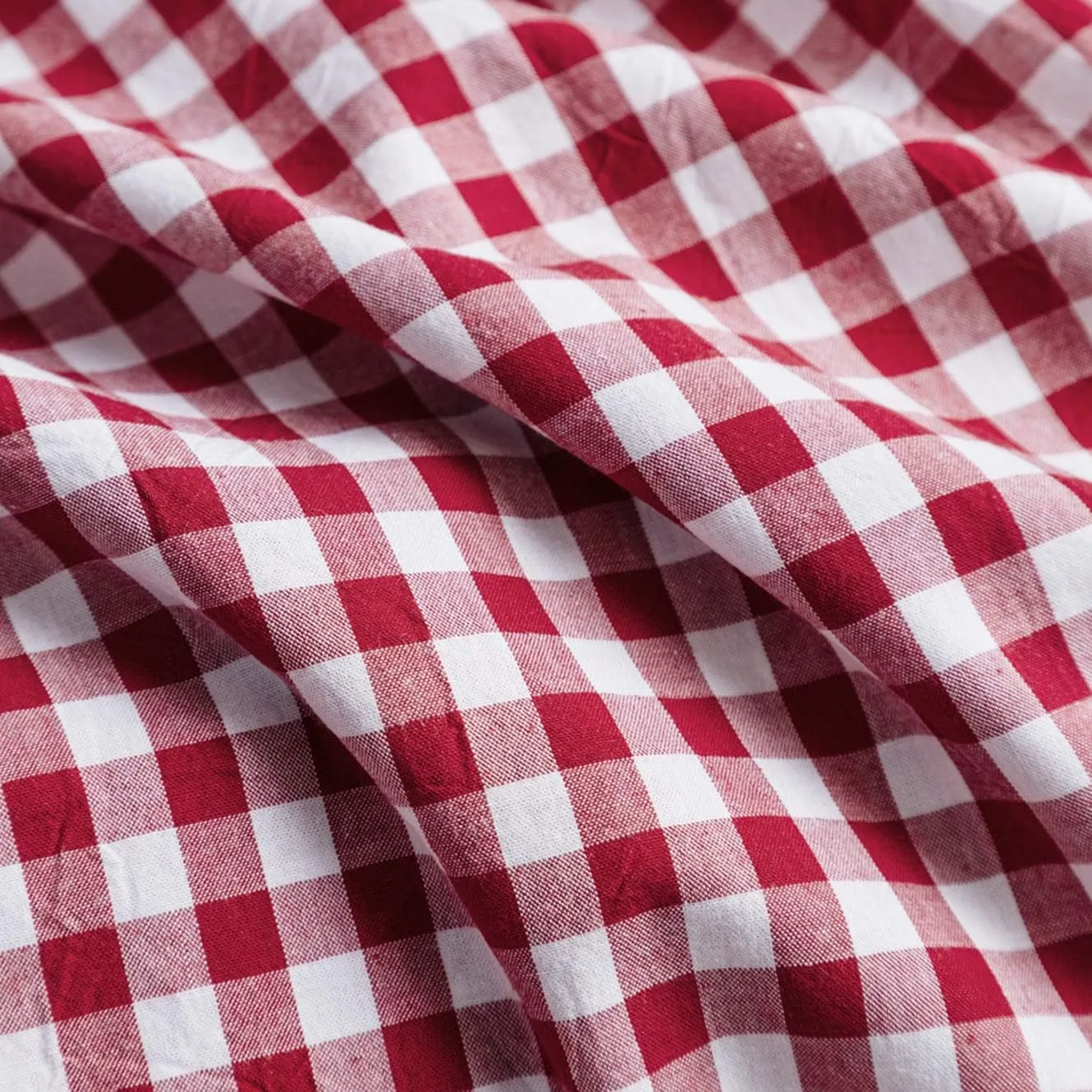 SUSYBAO Red Gingham Duvet Cover King Size 100% Washed Cotton Vintage Plaid Duvet Cover 3 Pieces Set 1 Grid Duvet Cover with Zipper Ties 2 Pillowcases Farmhouse Rustic Soft Gingham Bedding Set Durable