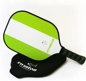 Swinton Pickleball Paddle with Honeycomb Core, Durable Graphite Face and Premium Plush Grip (Green)