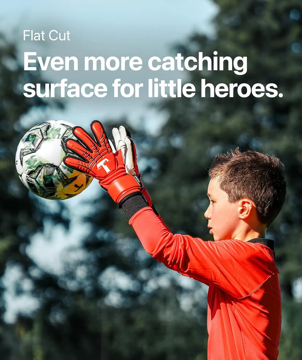 T1TAN Beast Goalkeeper Gloves for Kids - Without Finger Protection - Soccer Goalie Gloves Youth - for The Little up-and-Coming Keepers - Size 4-6