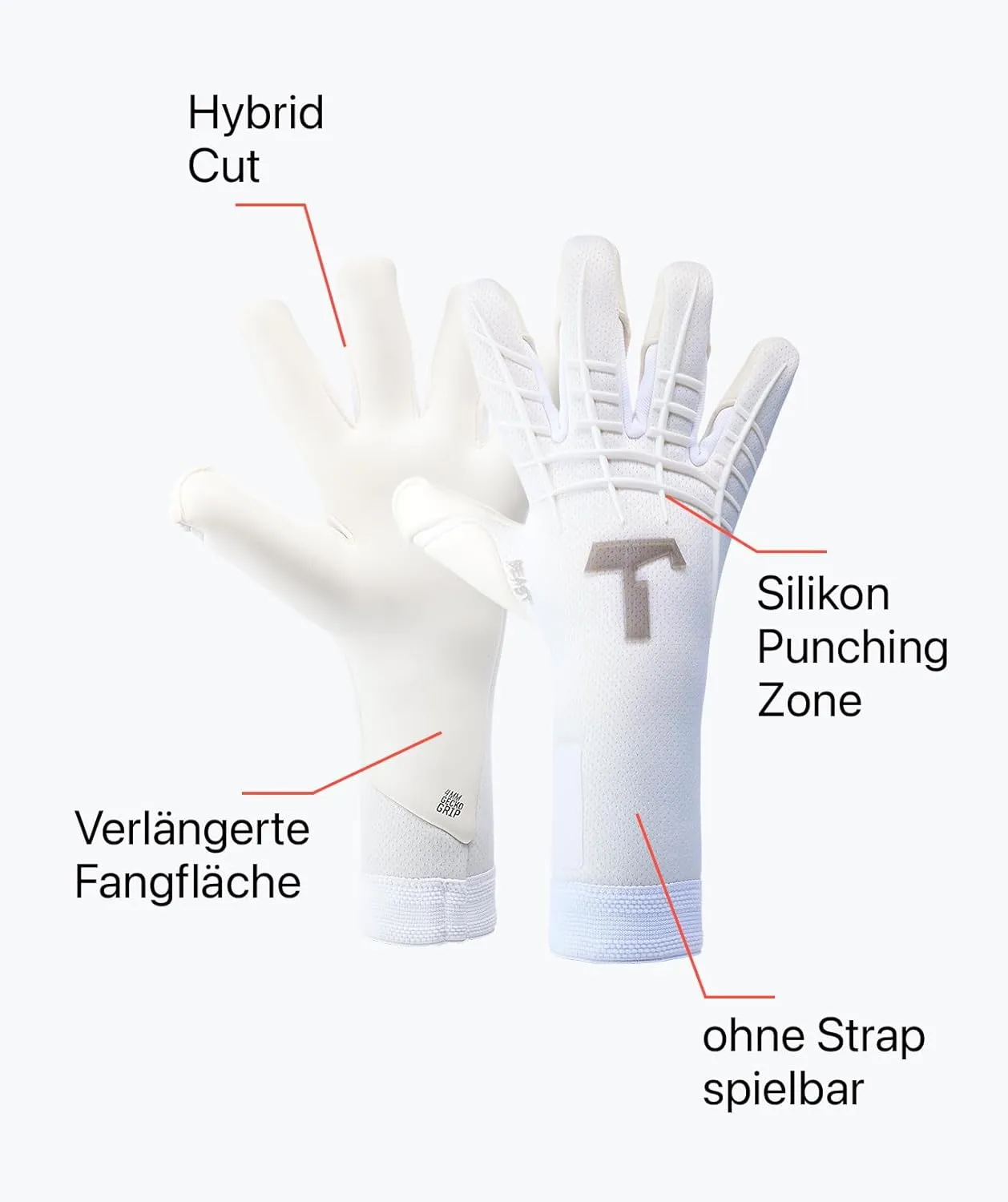 T1TAN Beast Goalkeeper Gloves - Without Finger Protection - Soccer Goalie Gloves Adult - Professional Goal Keeper Gloves for Youth, Men & Women - Size 6-11