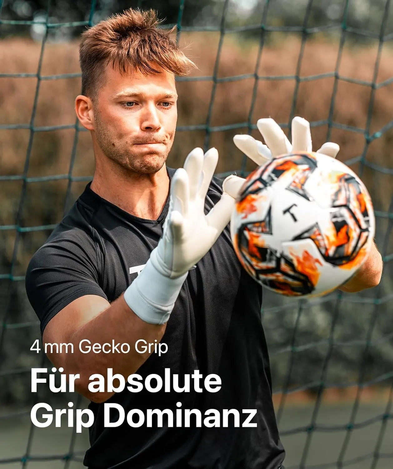 T1TAN Beast Goalkeeper Gloves - Without Finger Protection - Soccer Goalie Gloves Adult - Professional Goal Keeper Gloves for Youth, Men & Women - Size 6-11