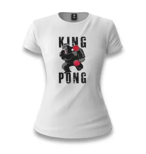 Table Tennis-King Pong White Women T-shirt