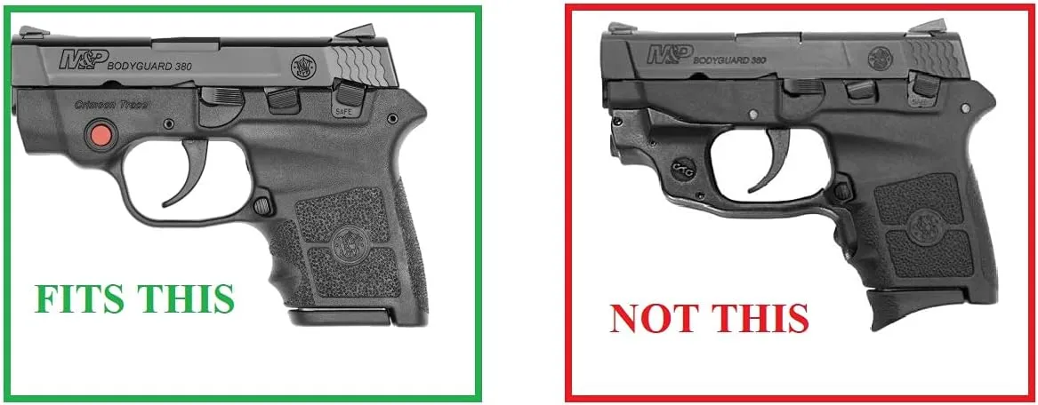 Tactical Scorpion Gear Modular Level II Retention Paddle Holster: Fits M&P S&W Bodyguard 380 with or Without Crimson Trace Integrated Laser