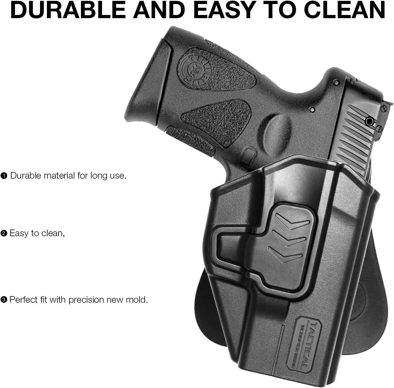 Tactical Scorpion Gear Modular Level II Retention Paddle Holster Fits: Ruger LCP2 and LCP Max