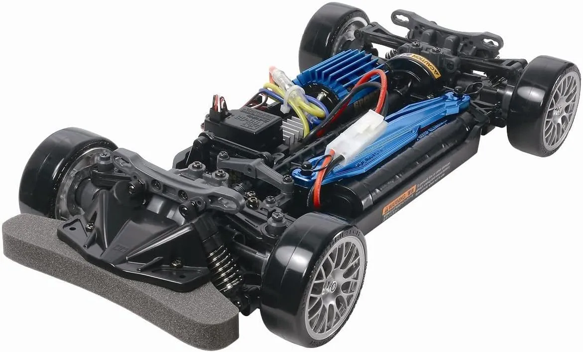 TAMIYA 300058584 58584 TT-02D Drift Spec Chassis Brushed 1:10 RC Car Electric Road Model 4W, Blue