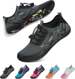 Tanamo Water Shoes for Women Men Quick Dry Swim Beach Barefoot River Aqua Shoes for Hiking Boating Camping Grounding Surfing