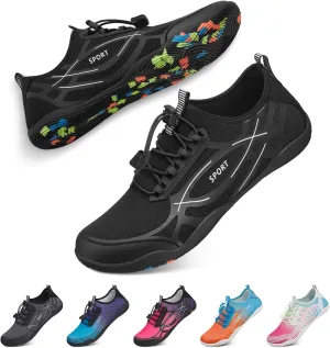 Tanamo Water Shoes for Women Men Quick Dry Swim Beach Barefoot River Aqua Shoes for Hiking Boating Camping Grounding Surfing