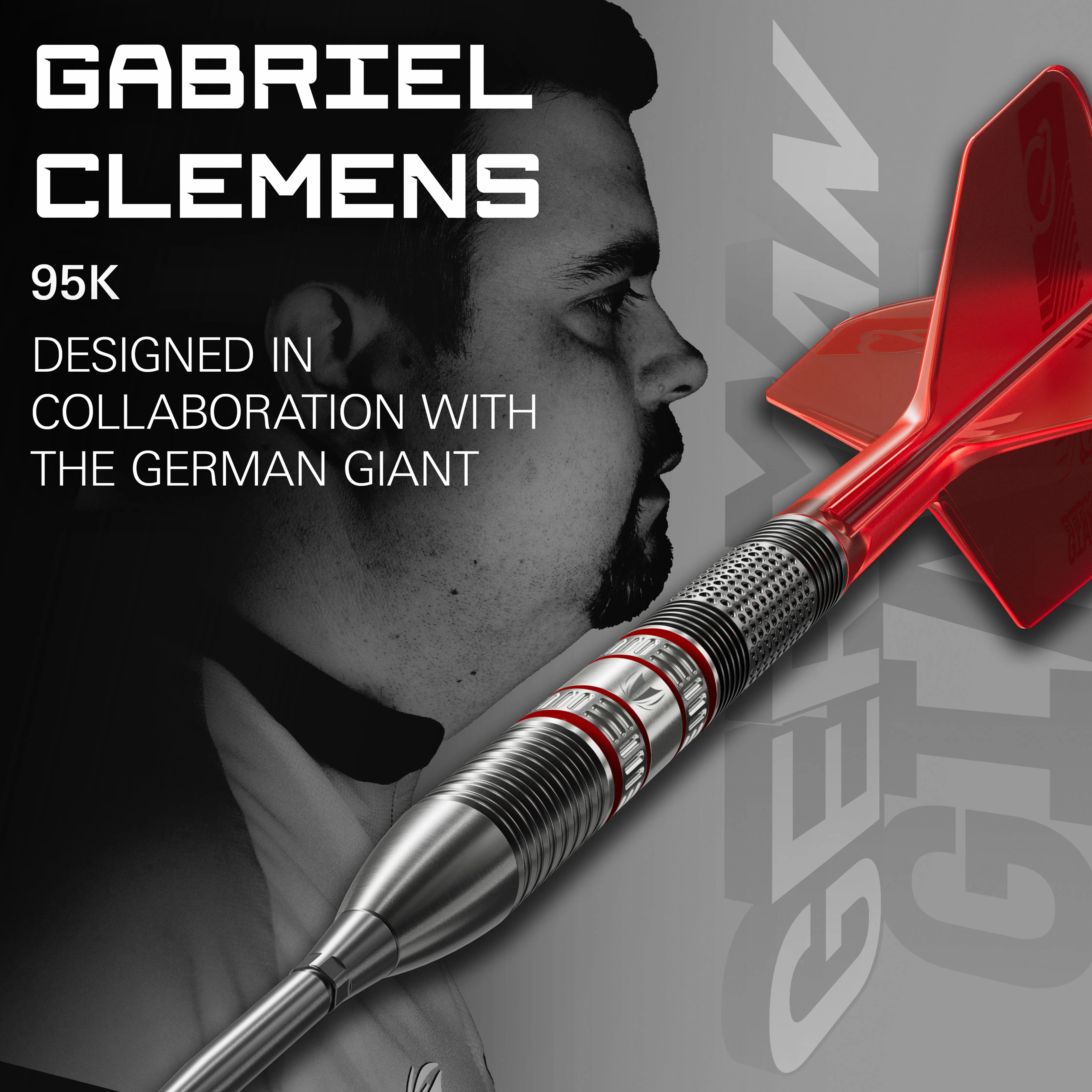 Target Clemens 95K SP Steel Tip Dart Set - 95% Tungsten - 21g 22g 23g