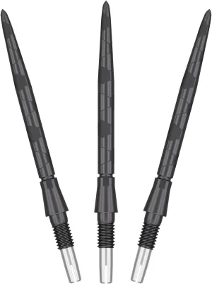 TARGET Darts Swiss Point Storm Steel Dart Points, Onyx (3 Pack Set of Tips) 26MM/30MM/35MM – Gold/Silver/Black | Change Dart Points, Spare Tips, Professional Darts Accessories