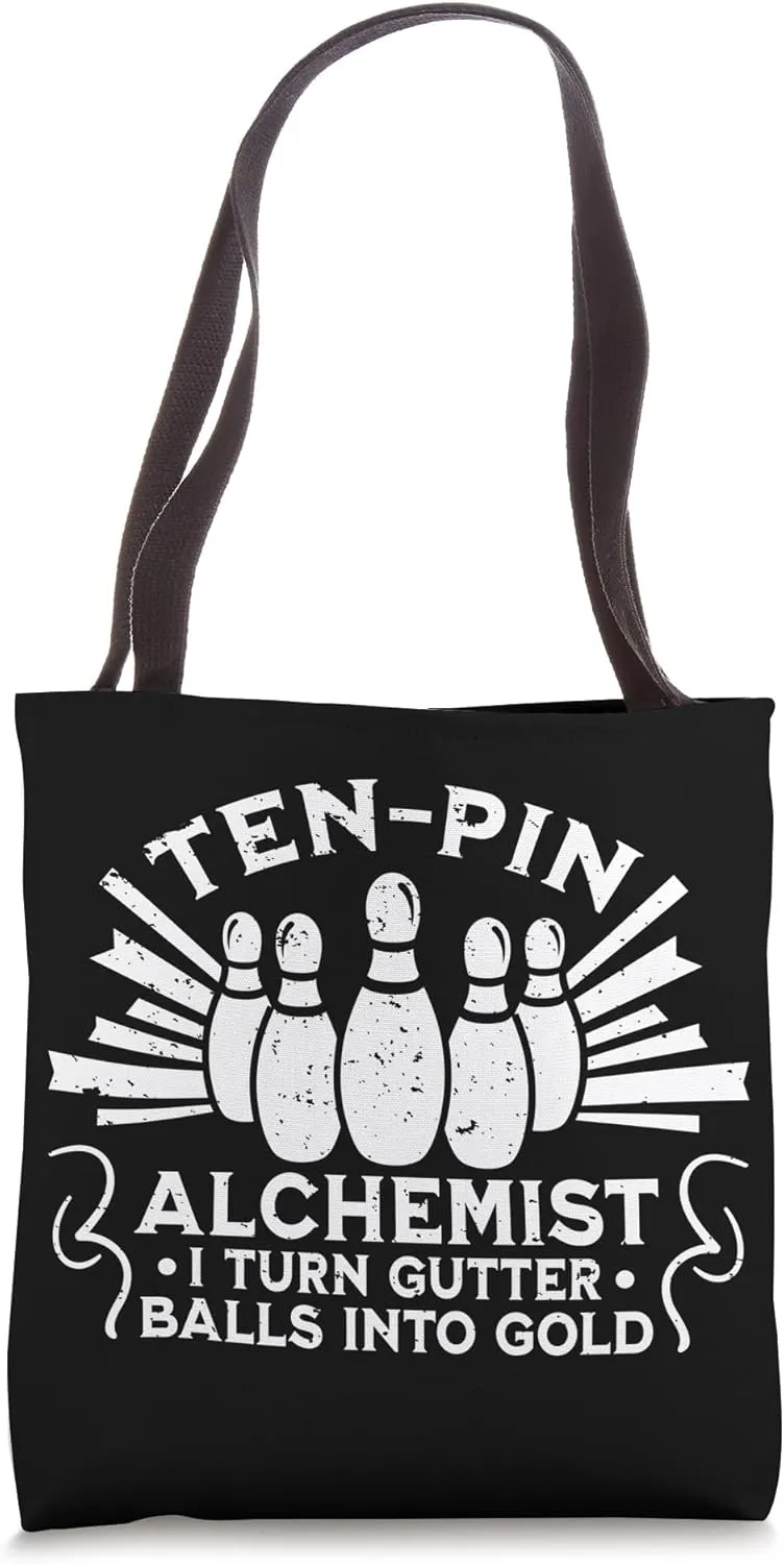 Ten-Pin Alchemist Bowling Player - Funny Bowling Tote Bag