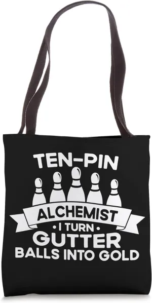 Ten-Pin Alchemist Bowling Player - Funny Bowling Tote Bag