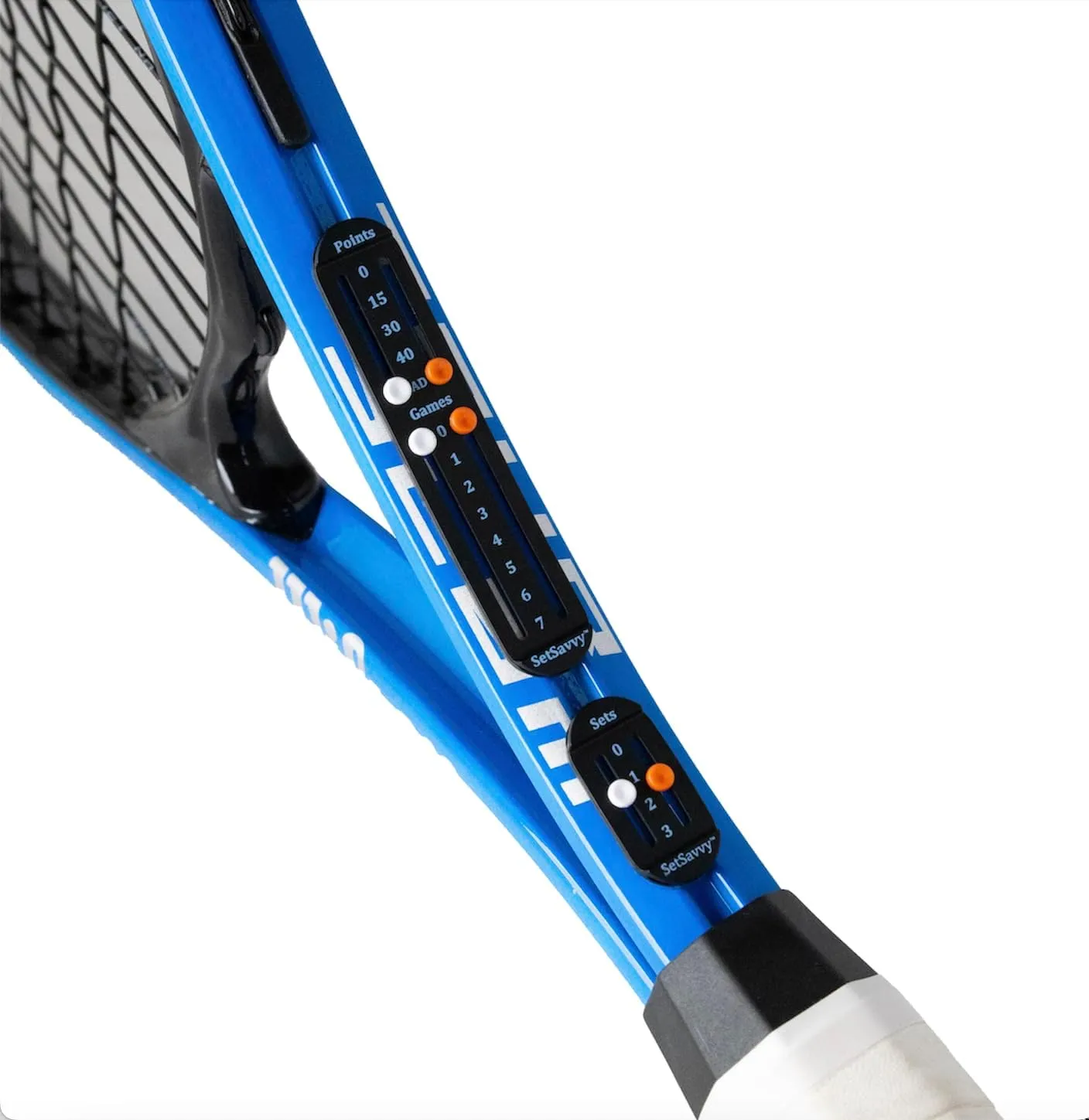 Tennis Score Keeper for Racket and Paddle, Tennis Score Counter, Easy-to-Mount Point Tracker for Recording Points, Games, and Sets, Featherweight Score Keeping Device, 2g