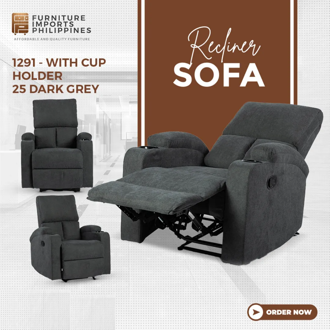THEA RECLINER SOFA WITH CUH HOLDER