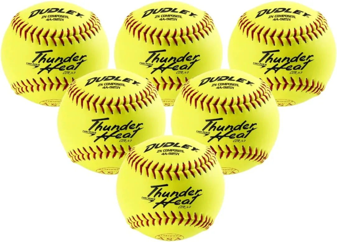 Thunder Heat Softball, ASA, 11-In., 6-Pk.