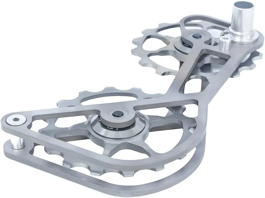Titanium Road Cyclocross Gravel Bicycle Bike Rear Derailleur Oversized Pulley Wheel System Cage OSPW for Shimano Ultegra/Dura Ace 6700/6800/7800/7900/7970/9000/9070 10/11 Speed use